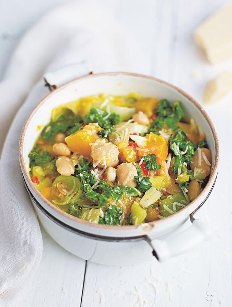 You are currently viewing Vegetarian stew recipe – cannellini beans, pumpkin and leek